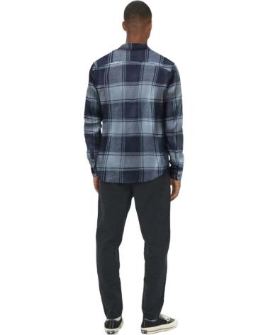 ONLY CAMISA DE FRANELA A CUADROS ONLY & SONS PARA HOMBRE AZUL