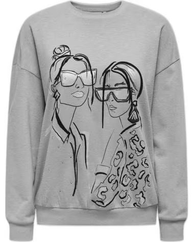 ONLY SUDADERA EN PARA MUJER GRIS