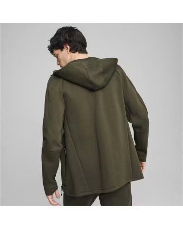 PUMA GIACCA CON CAPPUCCIO PUMA EVOSTRIPE FULL-ZIP H DA UOMO VERDE