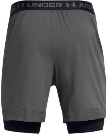 UNDER ARMOUR PANTALONCINI DA RUNNING 2 IN 1 UNDER ARMOUR DA UOMO GRIS