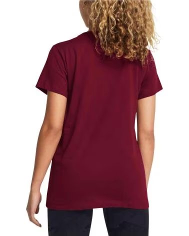 UNDER ARMOUR T-SHIRT À MANCHES COURTES UNDER ARMOUR POUR FEMME AVEC LOGO ROJO
