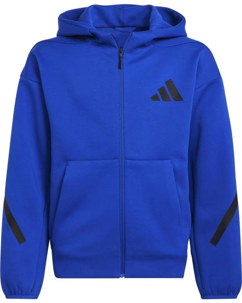 ADIDAS ADIDAS J Z N E FZ KIDS ZIP HOODIE, BLUE AZUL