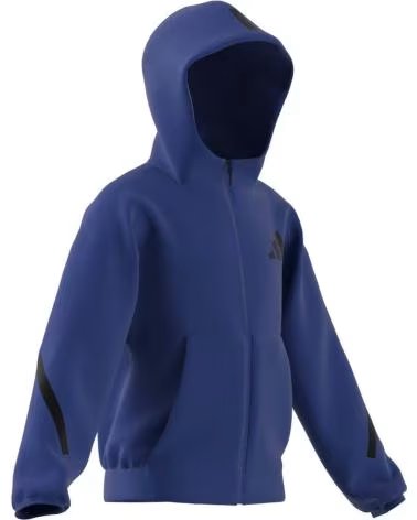 ADIDAS ADIDAS J Z N E FZ KIDS ZIP HOODIE, BLUE AZUL