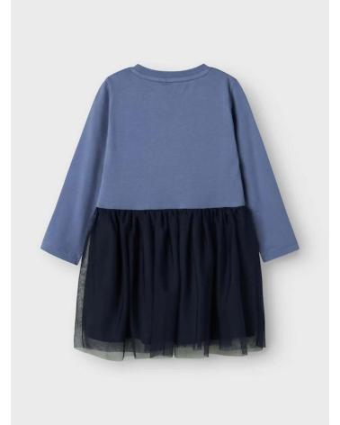 NAME IT VESTIDO DE TUL CON ESTAMPADO DE ARDILLA AZUL