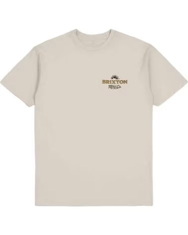BRIXTON BRIXTON MEN´S SHORT SLEEVE T-SHIRT, BEIGE BEIGE