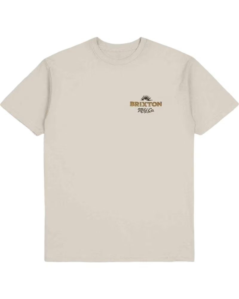 BRIXTON BRIXTON MEN´S SHORT SLEEVE T-SHIRT, BEIGE BEIGE