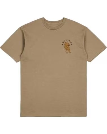 BRIXTON T-SHIRT À MANCHES COURTES BRIXTON POUR HOMME MARRON