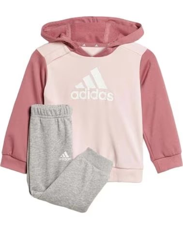 ADIDAS CONJUNTO DEPORTIVO ADIDAS PARA NIÑAS ROSA Y GRIS ROSA