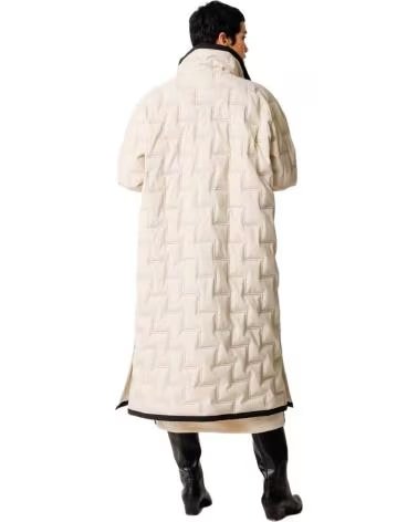 SKFK GESTEPPTER LANGER MANTEL SKFK BEIGE BEIGE