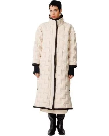 SKFK GESTEPPTER LANGER MANTEL SKFK BEIGE BEIGE