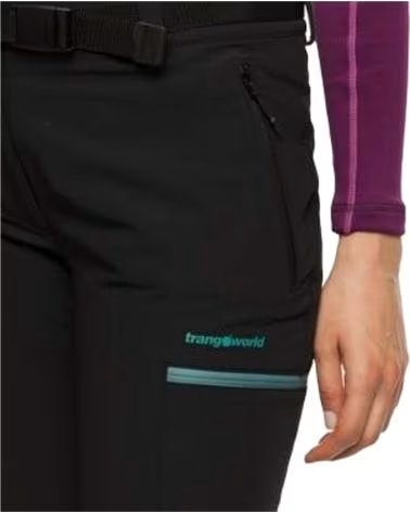 TRANGOWORLD PANTALON LARGO EN PARA MUJER NEGRO