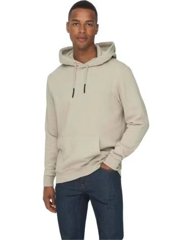 ONLY SUDADERA SONS EN PARA HOMBRE BEIGE