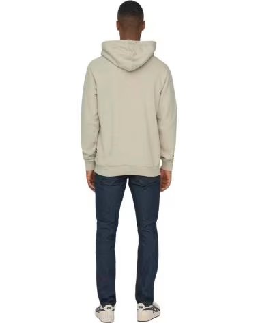 ONLY SUDADERA SONS EN PARA HOMBRE BEIGE