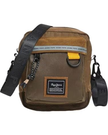 PEPE JEANS PEPE JEANS UMHÄNGETASCHE AUS BRAUNEM CANVAS FÜR HERREN MARRON