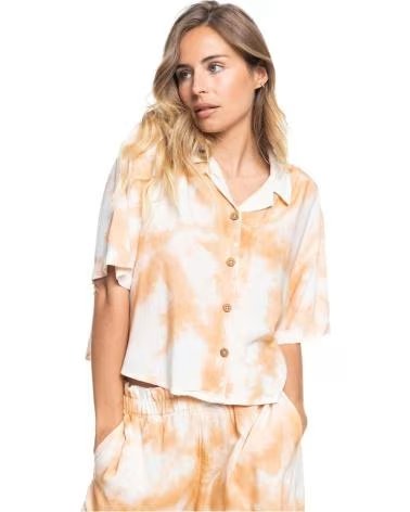 ROXY CAMICIA A MANICHE CORTE ROXY TIE-DYE DA DONNA MULTICOLOR