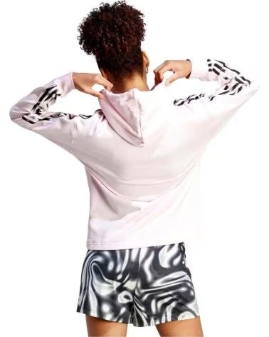 ADIDAS SWEAT À CAPUCHE FEMME ADIDAS FUTURE ICONS 3-STRIPES ROSA
