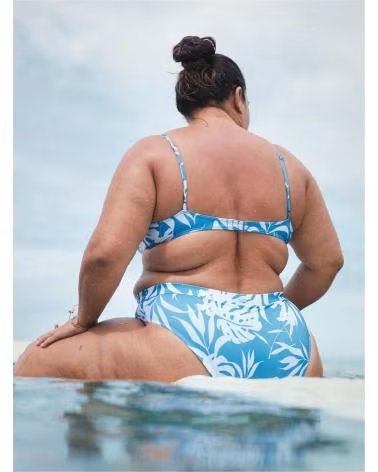 ROXY TOP BIKINI ROXY DA DONNA CON STAMPA TROPICALE AZUL