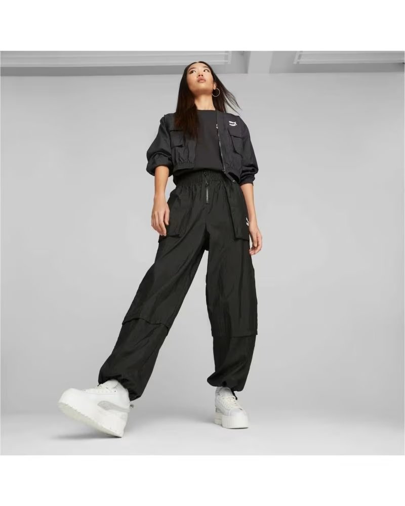 PUMA PANTALÓN LARGO DEPORTIVO PUMA EVOSTRIPE PARA MUJER NEGRO