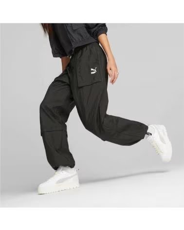 PUMA PANTALÓN LARGO DEPORTIVO PUMA EVOSTRIPE PARA MUJER NEGRO