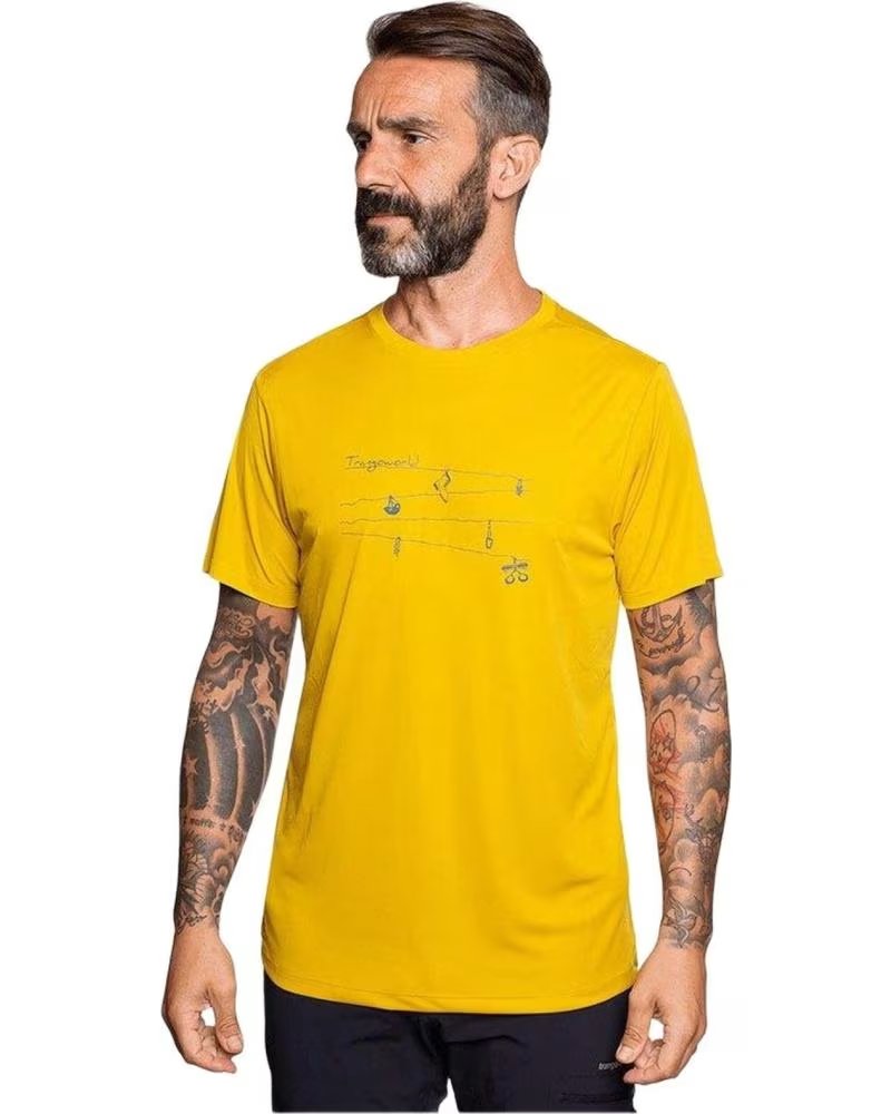 TRANGOWORLD CAMISETA DE MANGA CURTA TRANGOWORLD MASCULINA AMARILLO