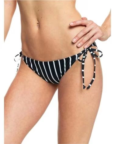 ROXY ROXY GESTREIFTER BIKINI-SLIP FÜR DAMEN NEGRO