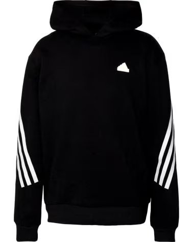 ADIDAS MOLETOM COM CAPUZ ADIDAS ESSENTIALS 3-STRIPES MASCULINO NEGRO
