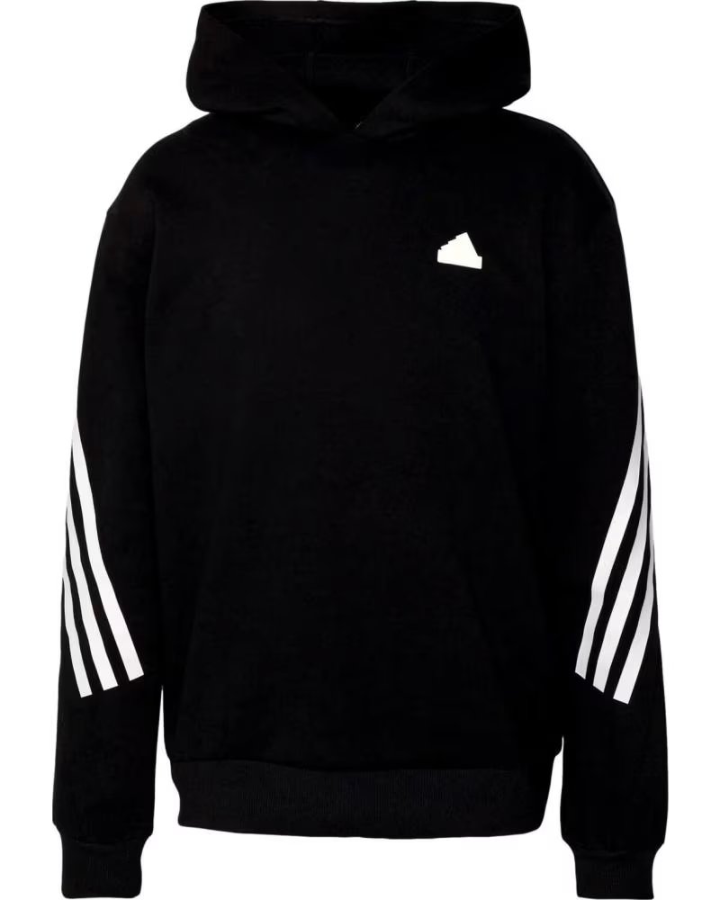 ADIDAS MOLETOM COM CAPUZ ADIDAS ESSENTIALS 3-STRIPES MASCULINO NEGRO