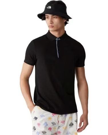 THE NORTH FACE CAMISA POLO PRETA DE MANGA CURTA THE NORTH FACE MASCULINA NEGRO