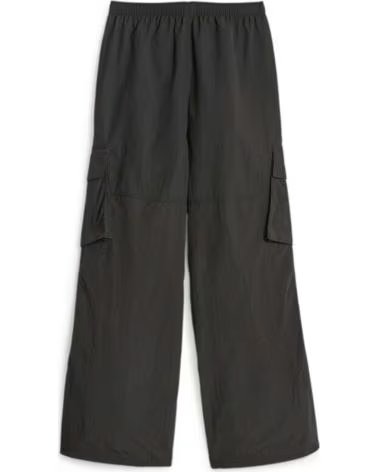 PUMA PANTALON CARGO WIDE LEG ESSENTIALS NEGRO