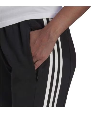ADIDAS PANTALONI ADIDAS ESSENTIALS 3 STRISCE DONNA NERI NEGRO