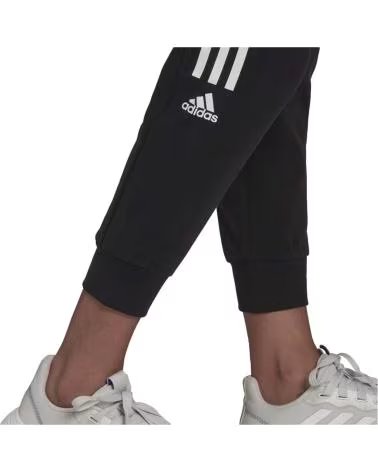 ADIDAS PANTALONI ADIDAS ESSENTIALS 3 STRISCE DONNA NERI NEGRO