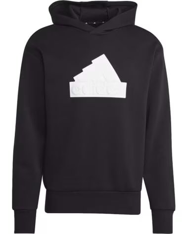 ADIDAS MOLETOM COM CAPUZ GRÁFICO ADIDAS FUTURE ICONS LOGO FEMININO NEGRO