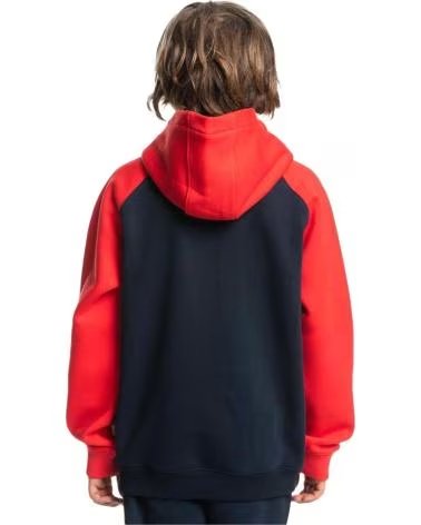 QUIKSILVER FELPA AGEOFBLUEEMBOSS RAGLAN DA BAMBINO, RIF: 690268 AZUL