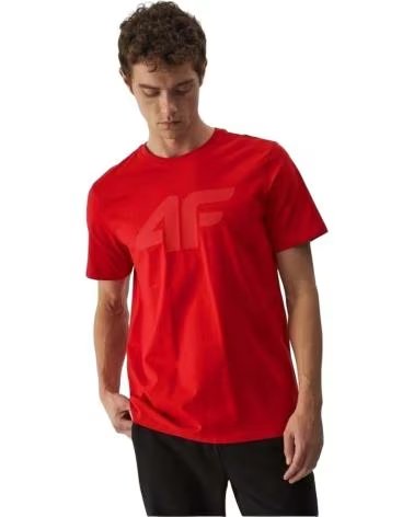 4F CAMISETA DE MANGA CORTA EN PARA HOMBRE ROJO