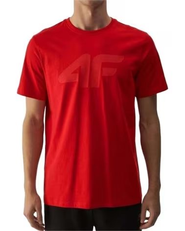 4F CAMISETA DE MANGA CORTA EN PARA HOMBRE ROJO