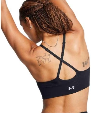 UNDER ARMOUR SOUTIEN-GORGE DE SPORT SANS COUTURES AVEC LOGO NEGRO