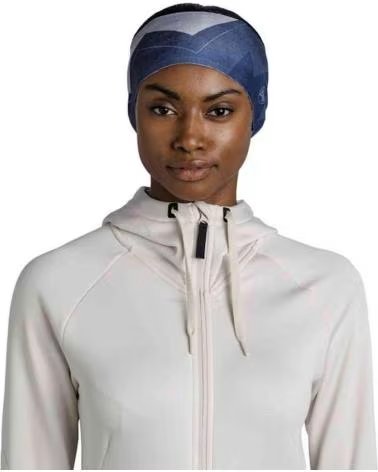 BUFF FAIXA DE CABELO BUFF FEMININA, DESIGN DE MONTANHA, AZUL AZUL