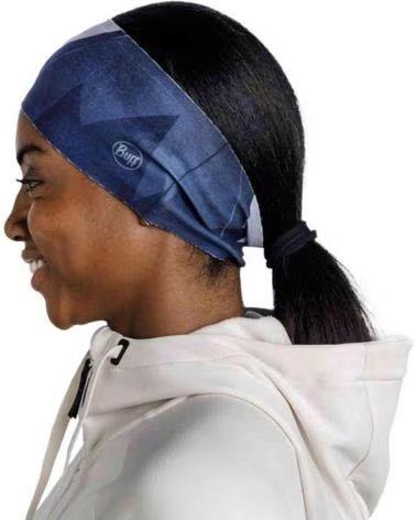 BUFF FAIXA DE CABELO BUFF FEMININA, DESIGN DE MONTANHA, AZUL AZUL