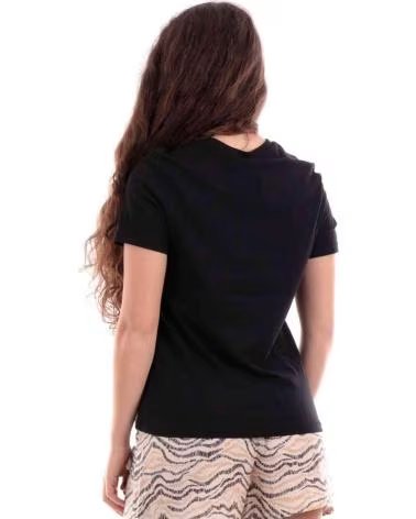 ONLY CAMISETA NEGRA DE MANGA CORTA CON ESTAMPADO PARA MUJER NEGRO