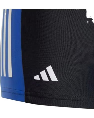 ADIDAS COSTUME DA BAGNO ADIDAS "3-STRIPES" PER BAMBINO NERO NEGRO