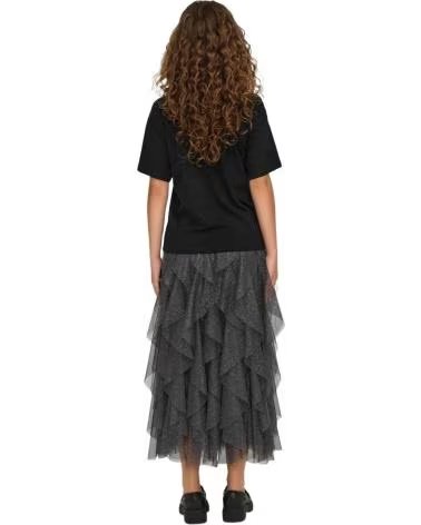 ONLY CAMISETA DE MANGA CORTA ONLY PARA MUJER, NEGRA NEGRO