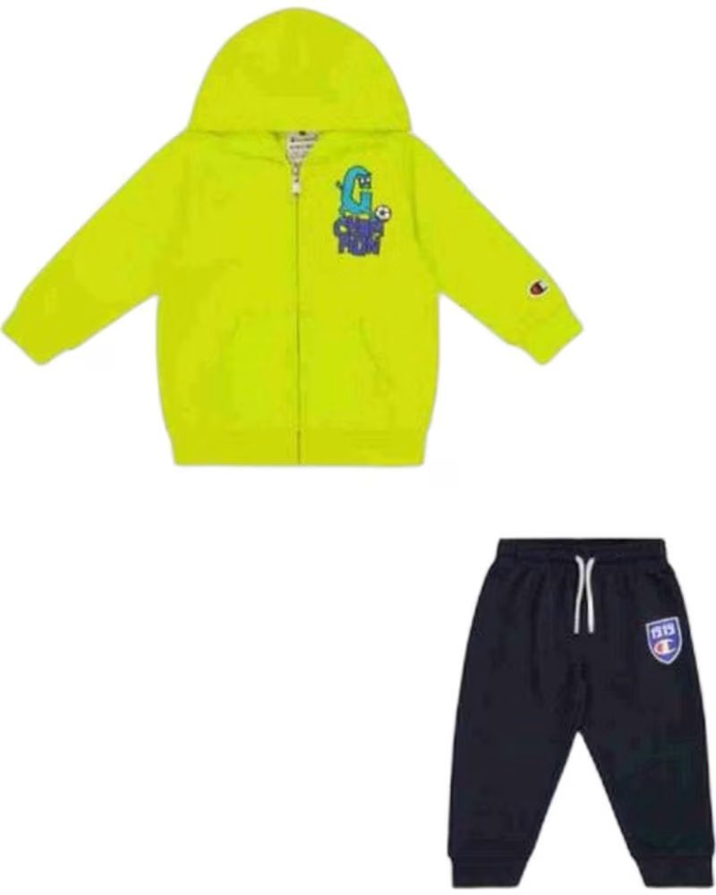 CHAMPION ENSEMBLE DE SPORT ENFANT CHAMPION AVEC FERMETURE ÉCLAIR ET LOGO VERDE