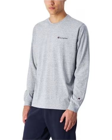 CHAMPION FELPA CHAMPION A MANICHE LUNGHE DA UOMO GRIS
