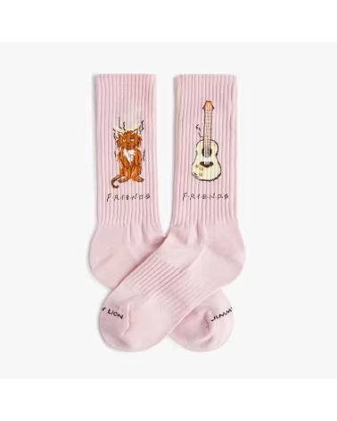 JIMMY LION CALCETINES ATHLETIC FRIENDS NCAT EN PARA UNISEX ROSA