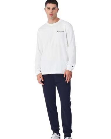 CHAMPION CHAMPION LANGARMSHIRT FÜR HERREN BLANCO