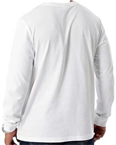 CHAMPION CHAMPION LANGARMSHIRT FÜR HERREN BLANCO