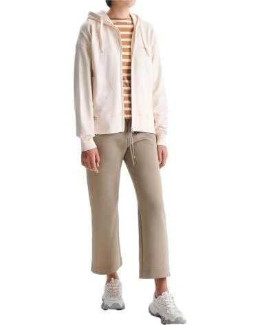 ASTORE FELPA CON ZIP E CAPPUCCIO DA DONNA 1263608-3479 BEIG