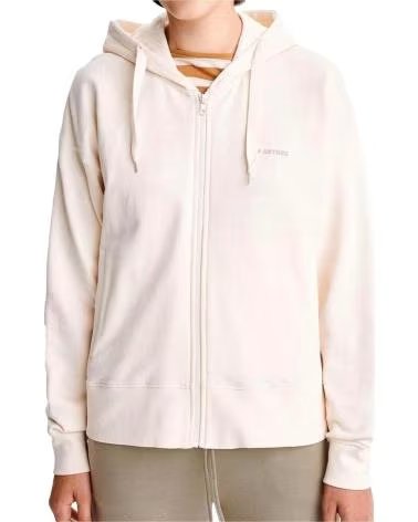 ASTORE FELPA CON ZIP E CAPPUCCIO DA DONNA 1263608-3479 BEIG