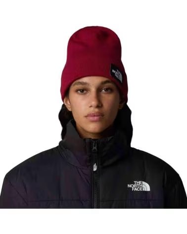THE NORTH FACE THE NORTH FACE LOGO BOX BEANIE FOR UNISEX - RED ROJO
