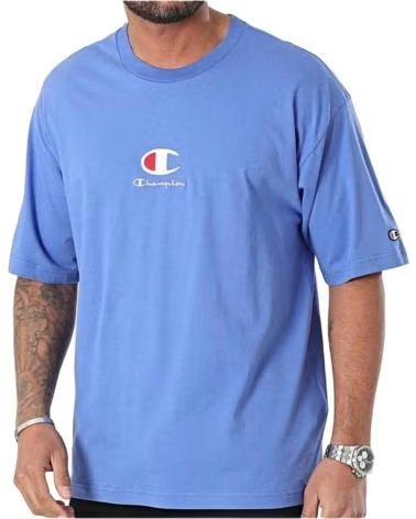 CHAMPION CAMISETA DE MANGA CORTA EN PARA HOMBRE AZUL